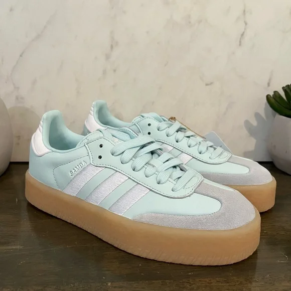 adidas Samba Sambae Almost Blue Gum Sole - Picture 6 of 8